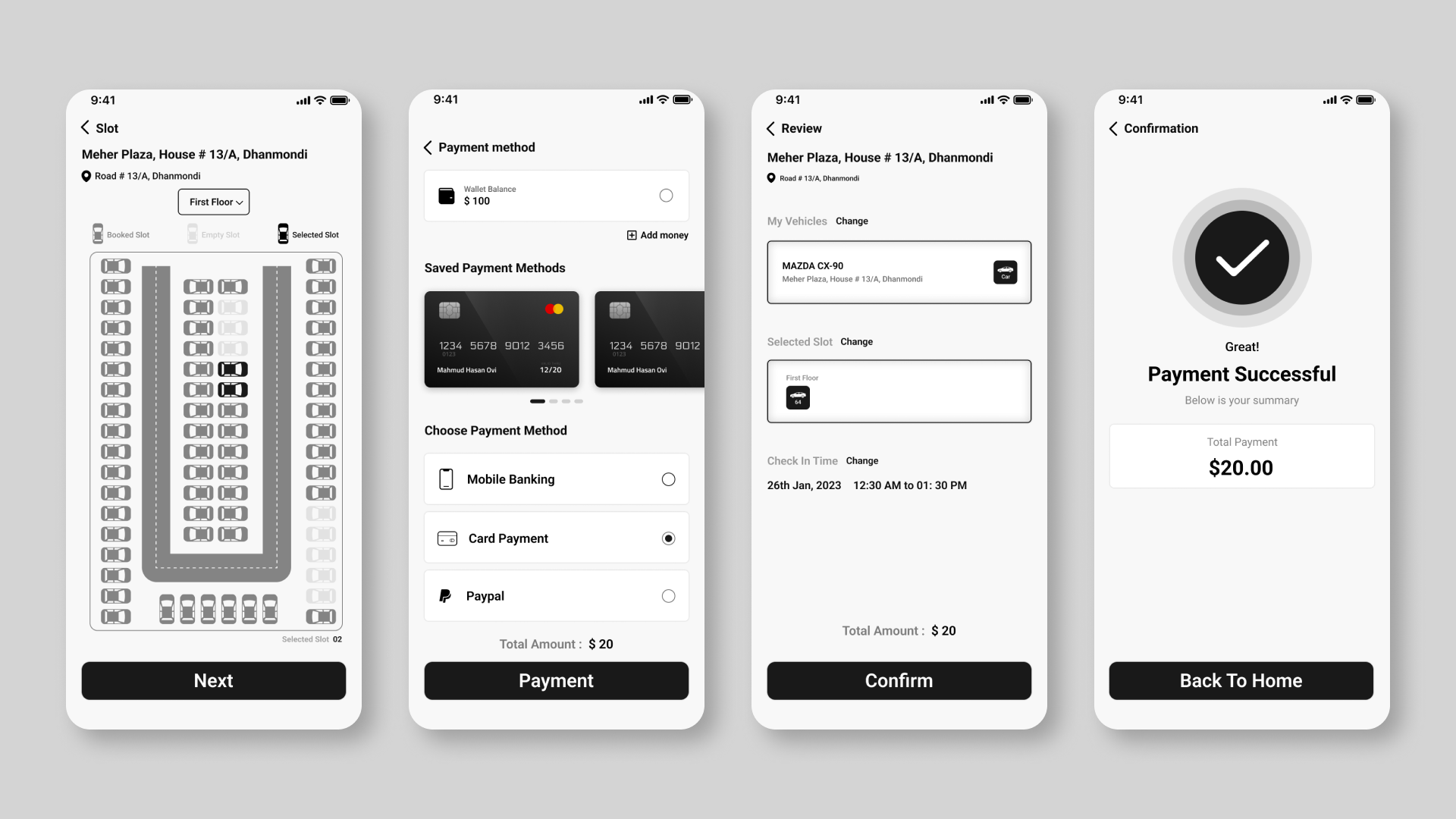 Smart Parking Management System - IoT Real-time Monitoring